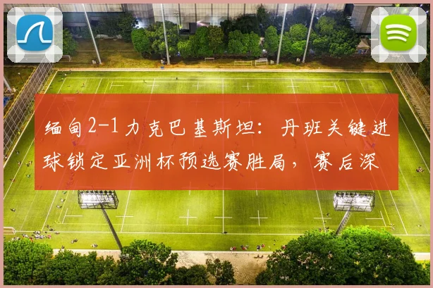 缅甸2-1力克巴基斯坦：丹班关键进球锁定亚洲杯预选赛胜局，赛后深度解析